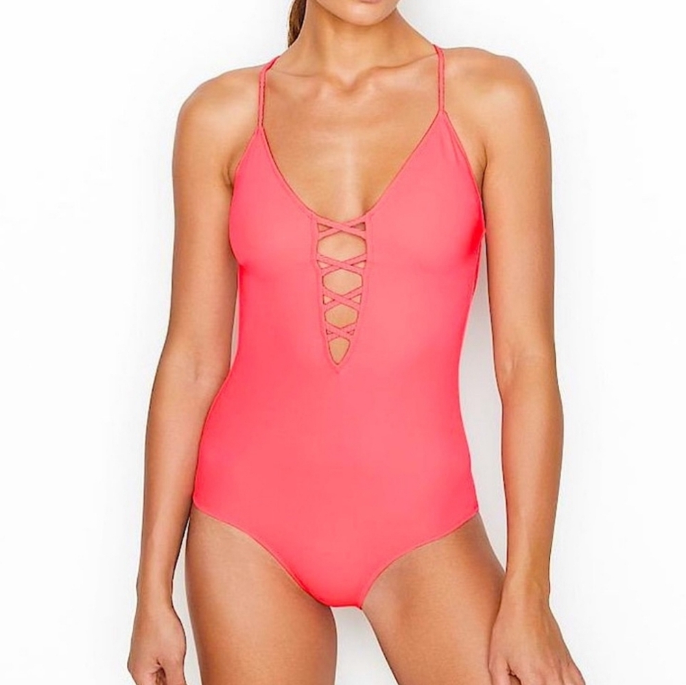Victoria's Secret Criss Cross Strappy One Piece Swimsuit
